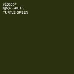 #2D300F - Turtle Green Color Image