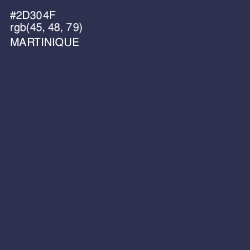 #2D304F - Martinique Color Image
