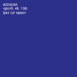 #2D308A - Bay of Many Color Image