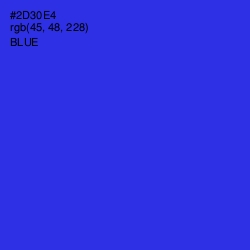 #2D30E4 - Blue Color Image