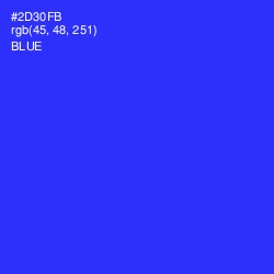 #2D30FB - Blue Color Image