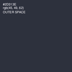 #2D313E - Outer Space Color Image