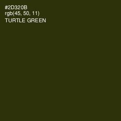 #2D320B - Turtle Green Color Image