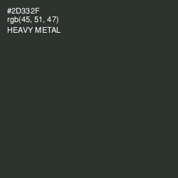 #2D332F - Heavy Metal Color Image