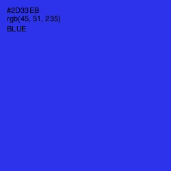 #2D33EB - Blue Color Image