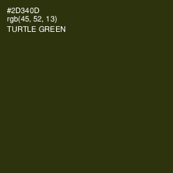 #2D340D - Turtle Green Color Image