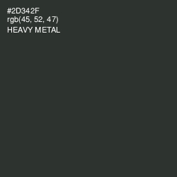 #2D342F - Heavy Metal Color Image