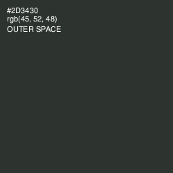 #2D3430 - Outer Space Color Image