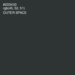 #2D3433 - Outer Space Color Image