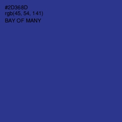 #2D368D - Bay of Many Color Image