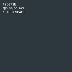 #2D373E - Outer Space Color Image