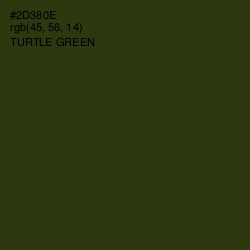 #2D380E - Turtle Green Color Image