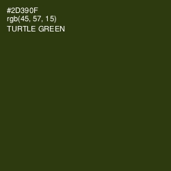 #2D390F - Turtle Green Color Image