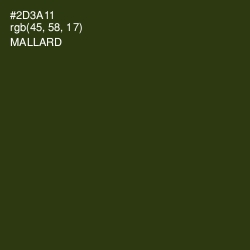 #2D3A11 - Mallard Color Image