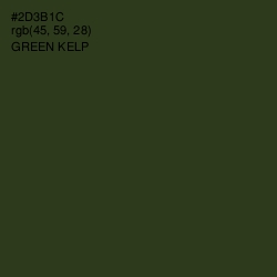 #2D3B1C - Green Kelp Color Image