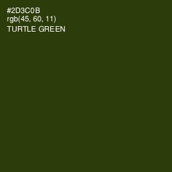 #2D3C0B - Turtle Green Color Image