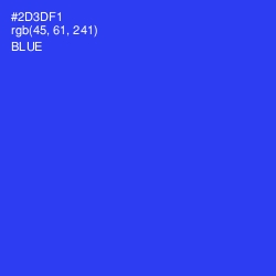 #2D3DF1 - Blue Color Image