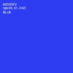 #2D3DF2 - Blue Color Image