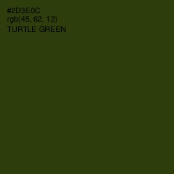 #2D3E0C - Turtle Green Color Image