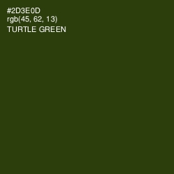 #2D3E0D - Turtle Green Color Image