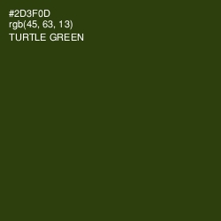 #2D3F0D - Turtle Green Color Image
