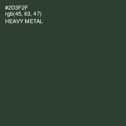 #2D3F2F - Heavy Metal Color Image