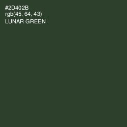 #2D402B - Lunar Green Color Image