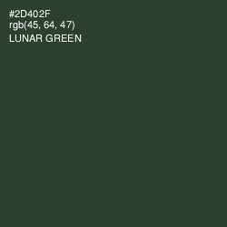 #2D402F - Lunar Green Color Image