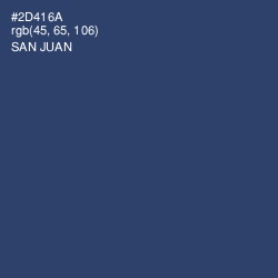 #2D416A - San Juan Color Image
