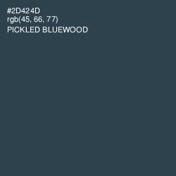 #2D424D - Pickled Bluewood Color Image