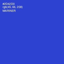 #2D42D0 - Mariner Color Image