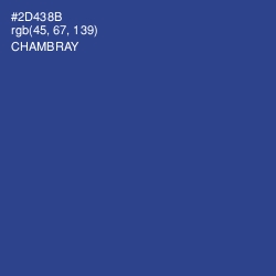 #2D438B - Chambray Color Image