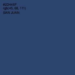 #2D446F - San Juan Color Image