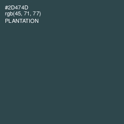 #2D474D - Plantation Color Image