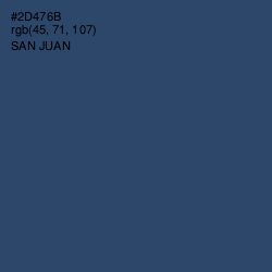 #2D476B - San Juan Color Image