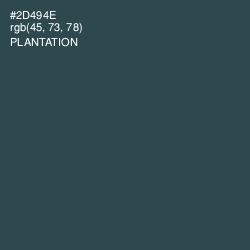 #2D494E - Plantation Color Image