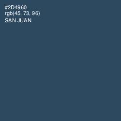 #2D4960 - San Juan Color Image