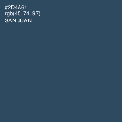 #2D4A61 - San Juan Color Image