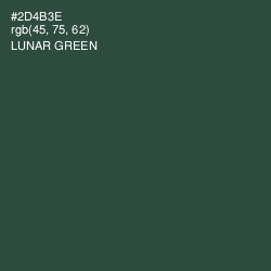 #2D4B3E - Lunar Green Color Image