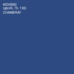 #2D4B82 - Chambray Color Image