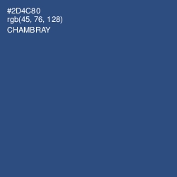 #2D4C80 - Chambray Color Image