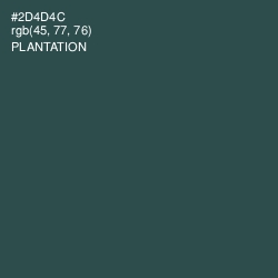 #2D4D4C - Plantation Color Image