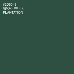 #2D5043 - Plantation Color Image