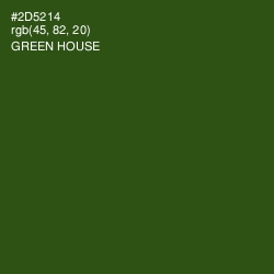 #2D5214 - Green House Color Image