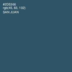 #2D5366 - San Juan Color Image