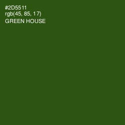 #2D5511 - Green House Color Image