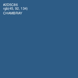 #2D5C86 - Chambray Color Image