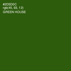 #2D5D0C - Green House Color Image