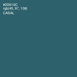 #2D616C - Casal Color Image