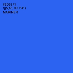 #2D63F1 - Mariner Color Image